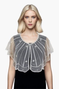 Evening Dress with Beaded Tassels