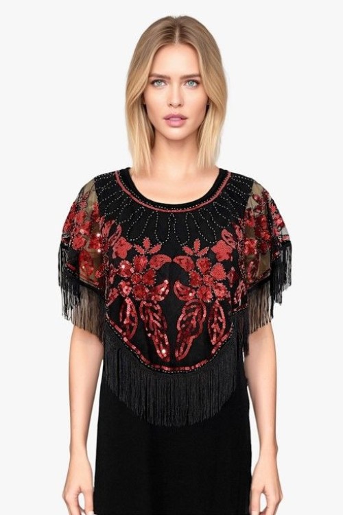 Dance Costume Sequin Shawl