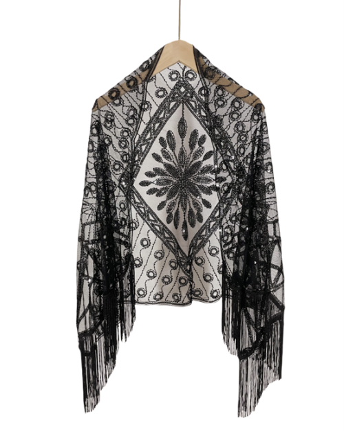 Mesh Sequin Shawl
