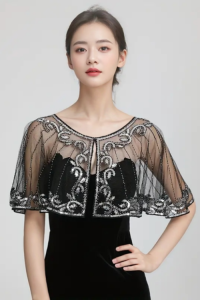 Womens Summer Shawl with Sequins