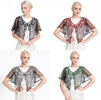 Sequined Retro Slimming Shawl